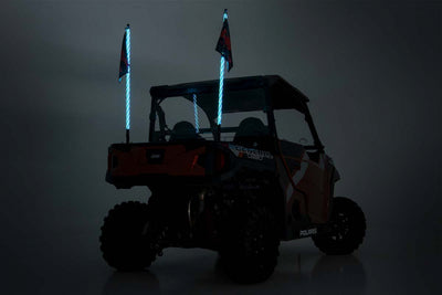 ROUGH COUNTRY MULTI-COLOR LED WHIP | 4' LONG | PAIR