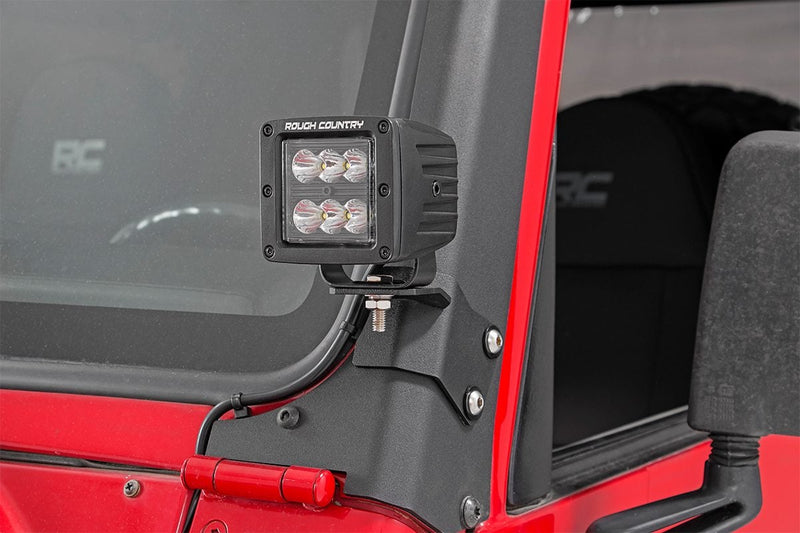 LED Light Mount | Lower A-Pillar | Pod | Jeep Wrangler TJ (97-06)