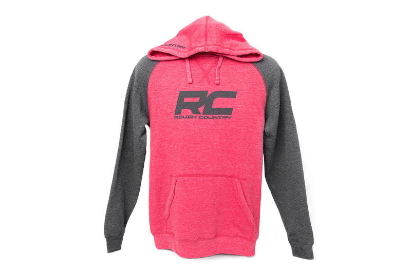 Rough Country Hoodie | Heater | Red/Gray | XL