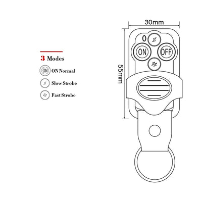 LED Light Bar Wireless Remote Control Switch Kit