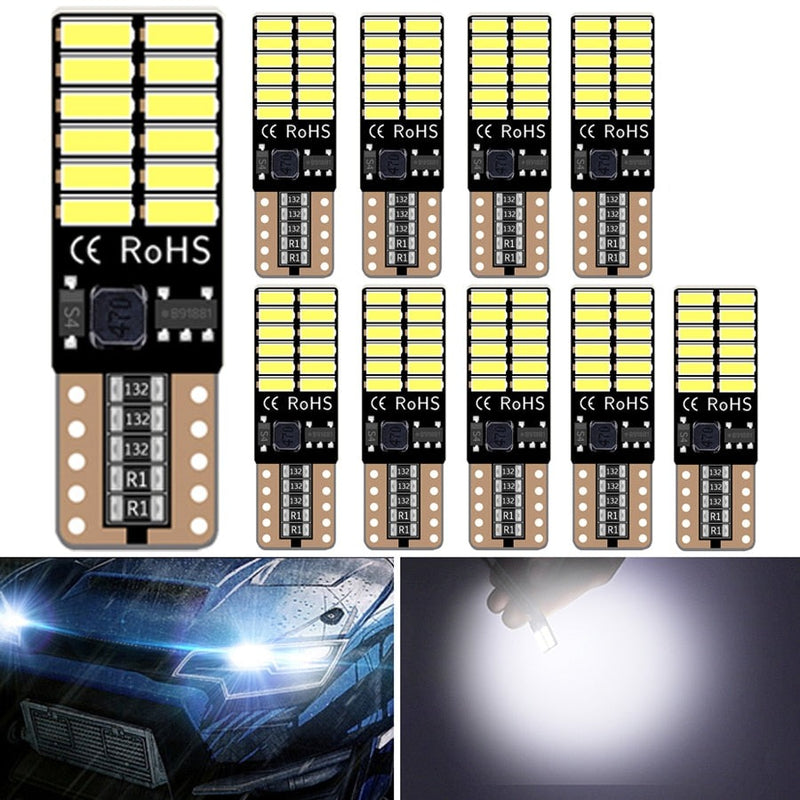 10x T10 6500K LED&