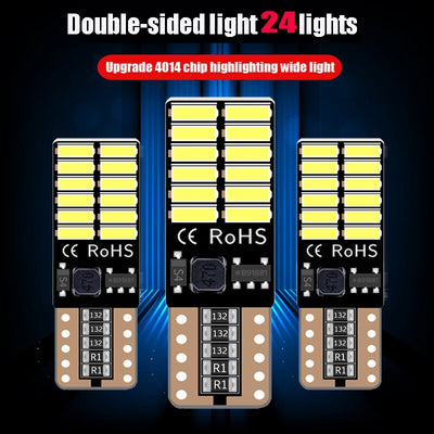 10x T10 6500K LED's error-free light bulbs