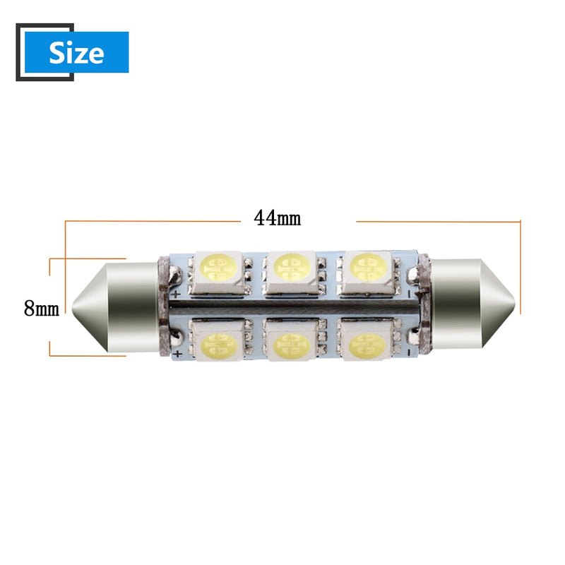 10pcs 44mm 12V 5050 12 SMD LED&