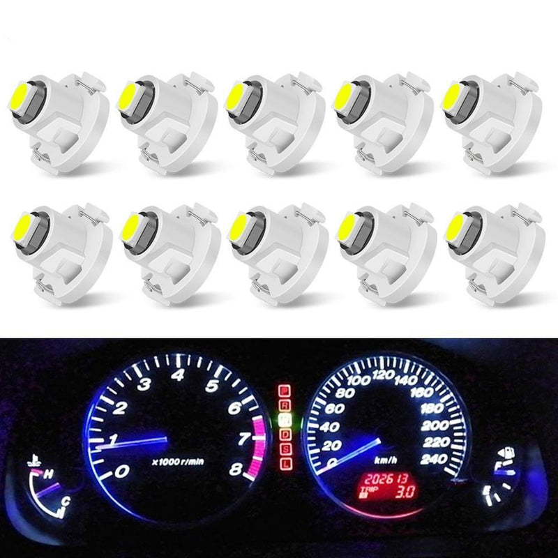 10Pcs T3 LED T4.2 T4.7 Led Bulb 3030SMD Car Cluster Dashboard