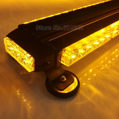 38-inch LED Car Warning Flash Strobe Light Bar Emergency Security  Amber Red White Blue