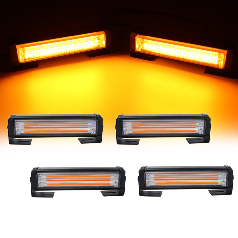 40W 80W COB Car Truck Grille LED Strobe Light Fireman Police Flashing Emergency Warning lights Red Blue Yellow White 12V 24V