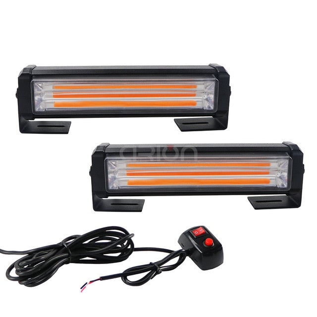 40W 80W COB Car Truck Grille LED Strobe Light Fireman Police Flashing Emergency Warning lights Red Blue Yellow White 12V 24V