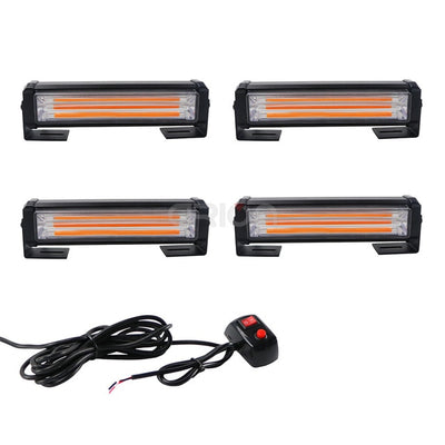 40W 80W COB Car Truck Grille LED Strobe Light Fireman Police Flashing Emergency Warning lights Red Blue Yellow White 12V 24V