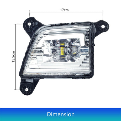 LED DRL Fog Lamp for Chevy Silverado 2019-2021 with Wiring Kit