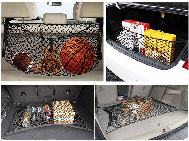 Trunk Net Bag with Hooks Back Seat Organizer for JEEP Wrangler