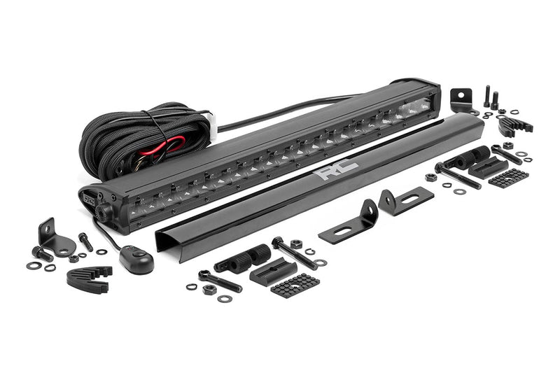 LED Light Kit | Bumper Mount | 20" Black Single Row | Ford Ranger (19-24)