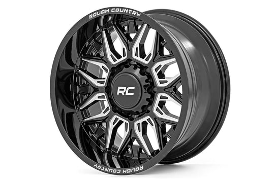 Rough Country 86 Series Wheel | One-Piece | Gloss Black | 22x10 | 6x135 | -19mm